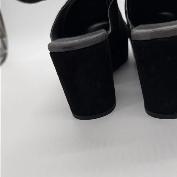 Chocolat Blu Women's Black Suede Mules - Picture 3 of 7
